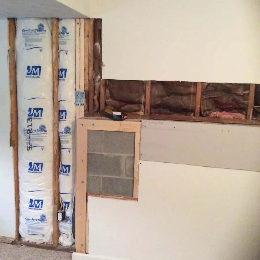 Wall insulation replacement during Contents Cleaning & Restoration in Plant City